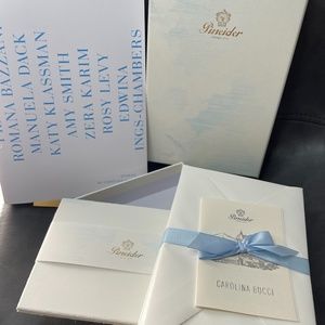 New Carolina Bucci Pineider Stationary Set & Book